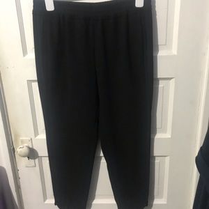 Black H&M Side Pleated Black Pants. Size 12.
